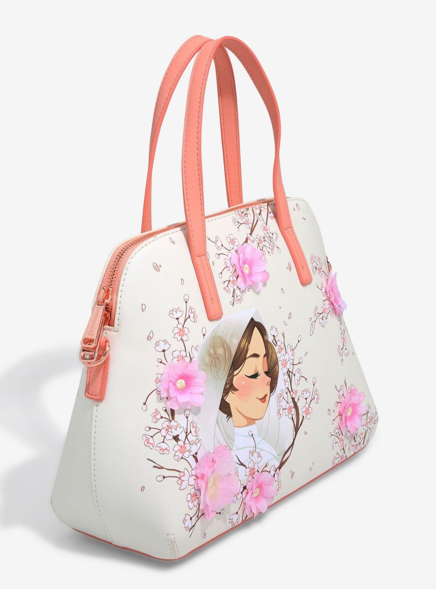 Other * | New In Loungefly Star Wars Princess Leia Floral Handbag Boxlunch Exclusive