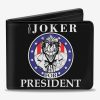 Wallets * | Clearance Sale Dc Comics The Joker For President Bifold Wallet