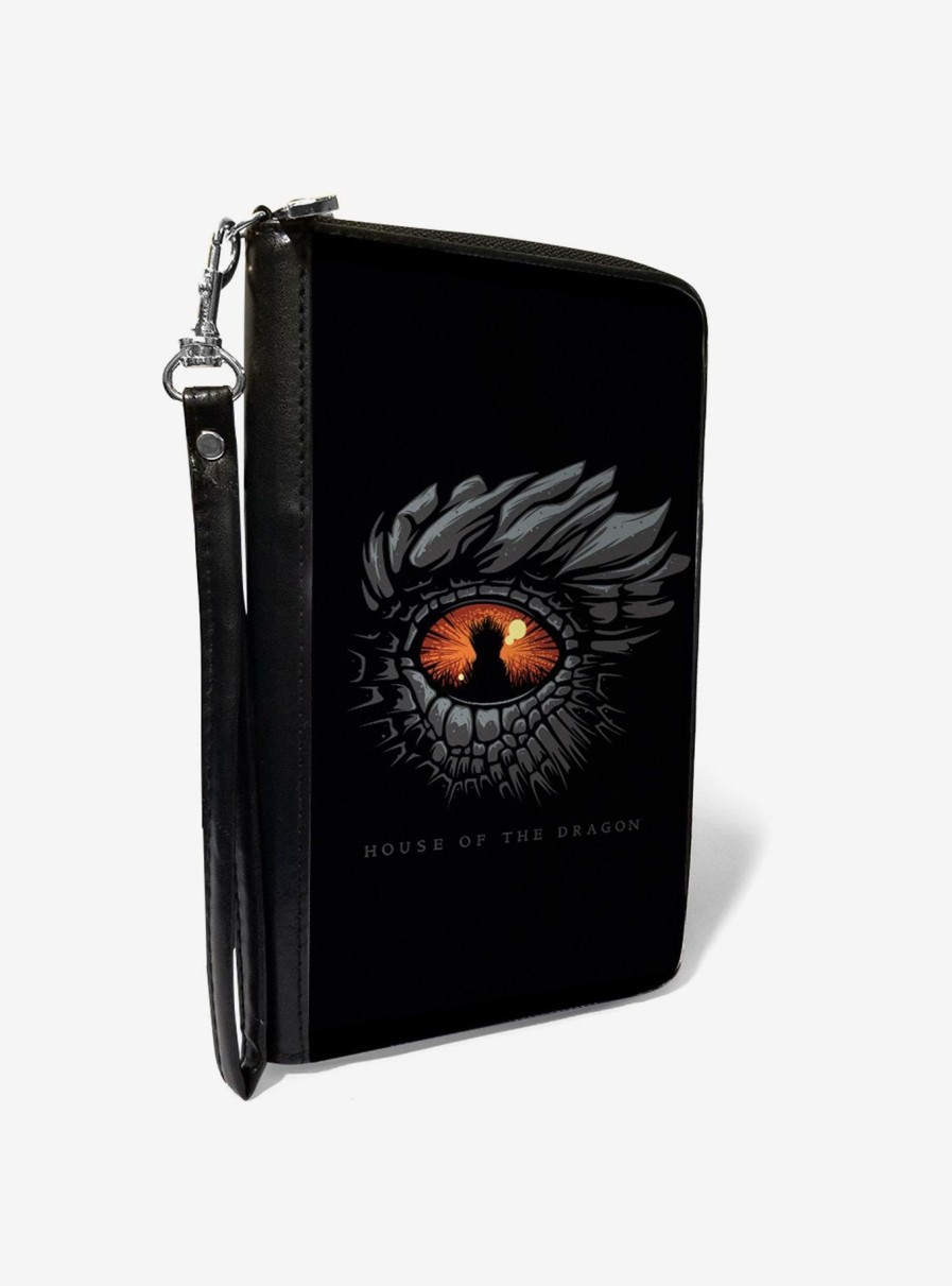 Wallets * | Offering Discounts House Of The Dragon Eye Throne Icon Zip Around Wallet