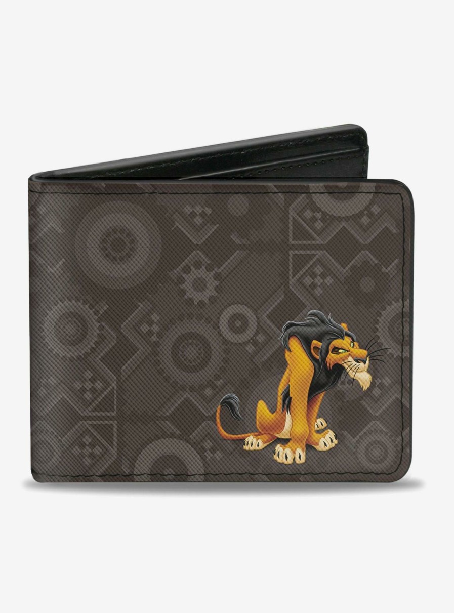 Wallets * | Disney The Lion King Scar Bifold Wallet Bargain Sale