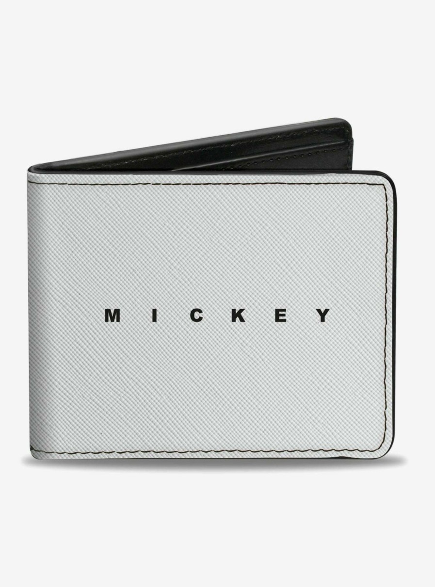 Wallets * | Disney Mickey Mouse Classic Silhouette Bifold Wallet Large Choice