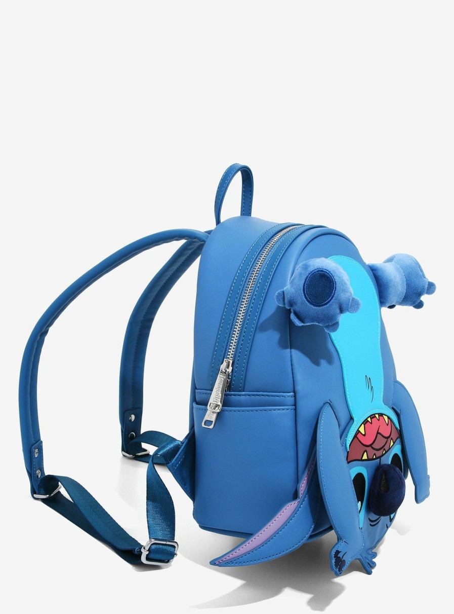 Backpacks * | Best Price Loungefly Disney Lilo & Stitch Upside Down Figural Mini Backpack Boxlunch Exclusive