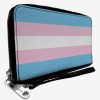 Wallets * | Transgender Flag Zip Around Wallet Best Price