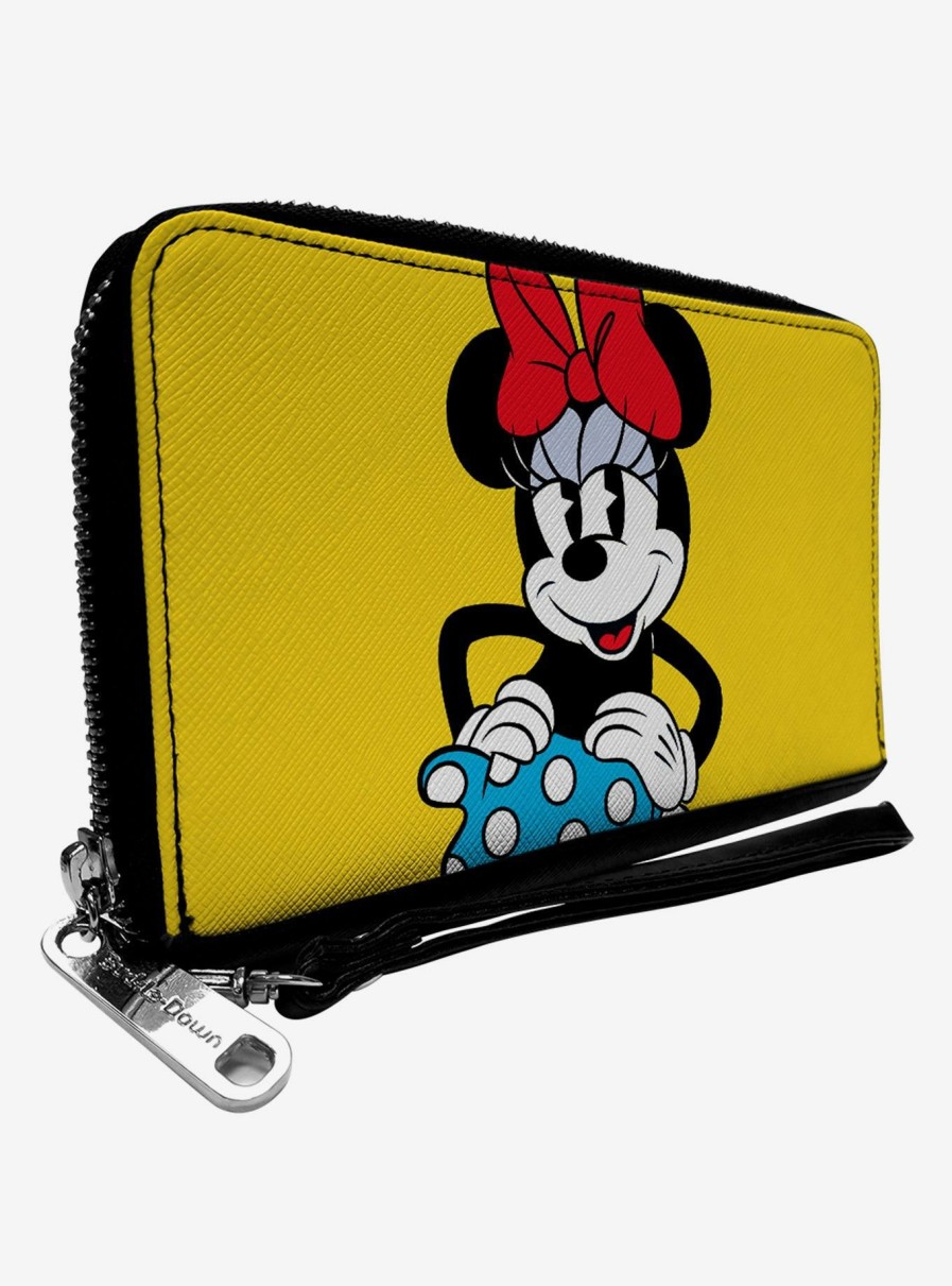 Wallets * | Disney Minnie Mouse Style Smiling Zip Around Wallet Best Price