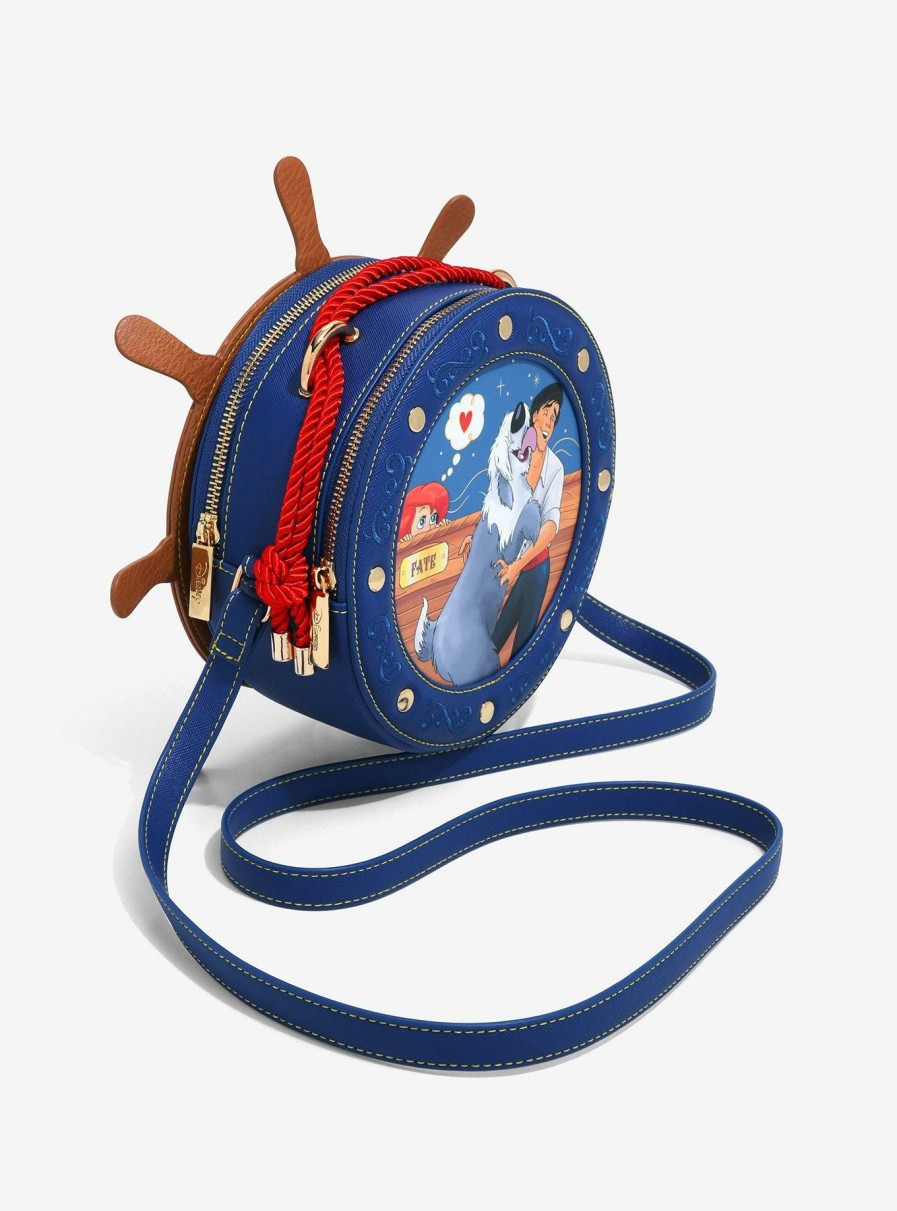 Crossbody Bags * | New Danielle Nicole Disney The Little Mermaid Ship Wheel Crossbody Bag