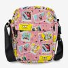 Crossbody Bags * | Spongebob Squarepants And Friends Vegan Leather Crossbody Bag Fire Sale