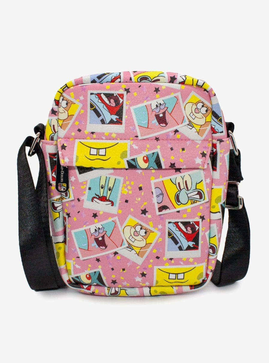 Crossbody Bags * | Spongebob Squarepants And Friends Vegan Leather Crossbody Bag Fire Sale