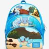 Backpacks * | Best Price Loungefly Pokemon Squirtle Evolutions Mini Backpack