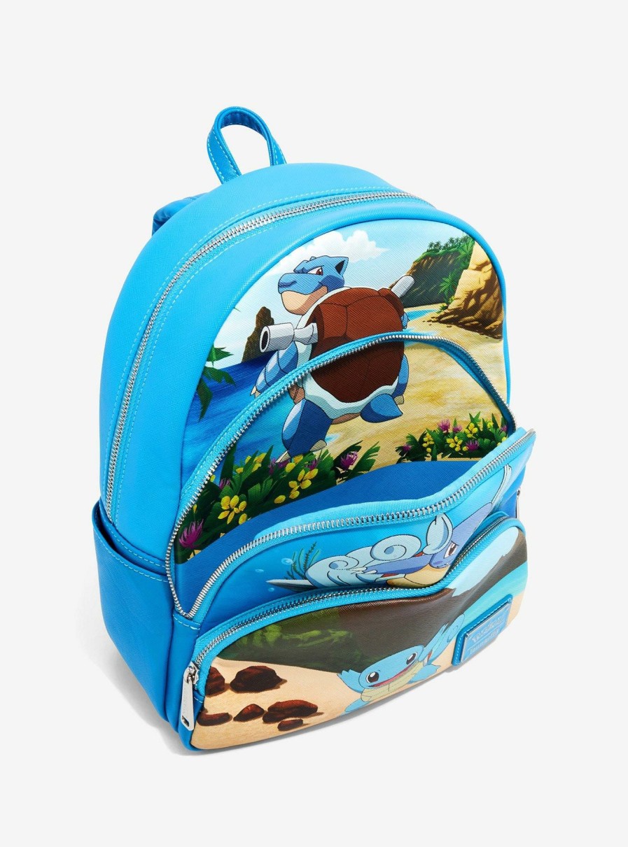 Backpacks * | Best Price Loungefly Pokemon Squirtle Evolutions Mini Backpack