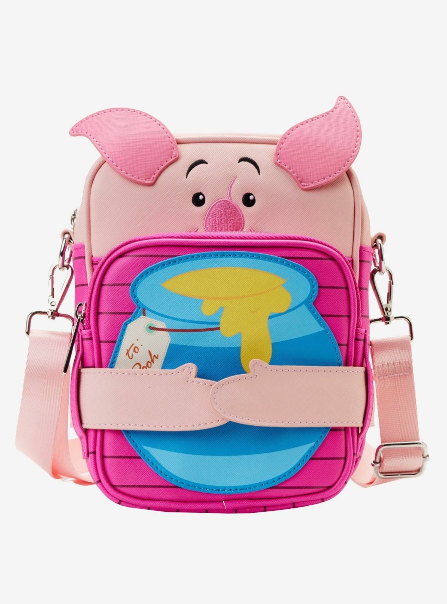 Crossbody Bags * | Limit Offer Loungefly Disney Winnie The Pooh Piglet Figural Crossbody Bag