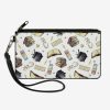 Wallets * | Harry Potter Magical Elements Canvas Clutch Wallet Latest Fashion