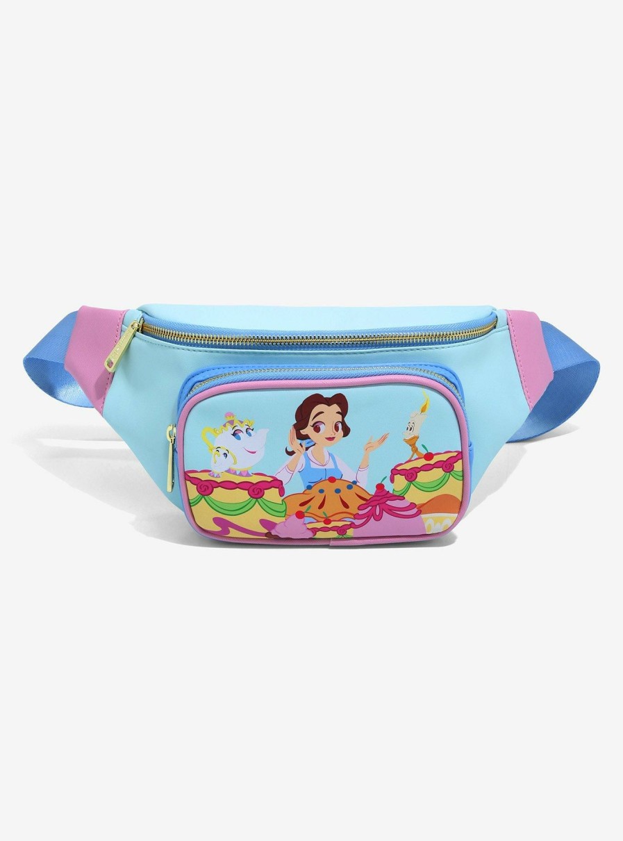 Other * | Limit Offer Loungefly Disney Beauty And The Beast Be Our Guest Fanny Pack Boxlunch Exclusive