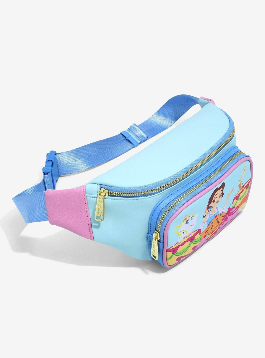 Other * | Limit Offer Loungefly Disney Beauty And The Beast Be Our Guest Fanny Pack Boxlunch Exclusive