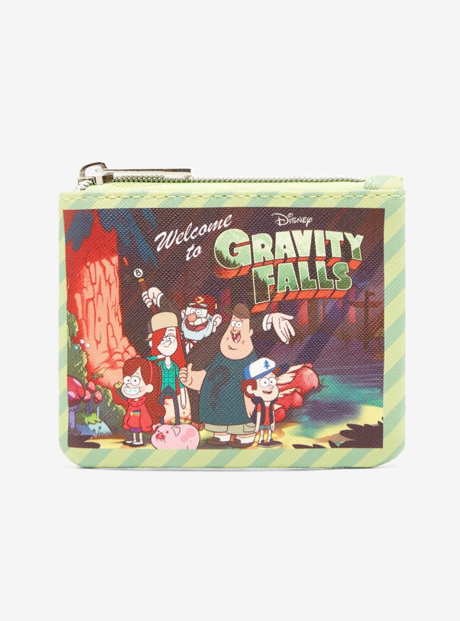 Wallets * | Classical Disney Gravity Falls Postcard Coin Purse Boxlunch Exclusive