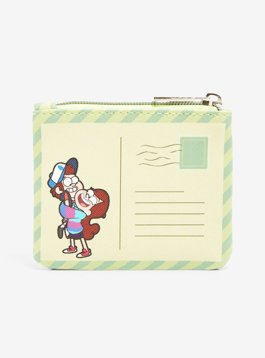 Wallets * | Classical Disney Gravity Falls Postcard Coin Purse Boxlunch Exclusive