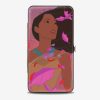 Wallets * | Disney Pocahontas Colors Of The Wind Pose Hinged Wallet Tendy Style