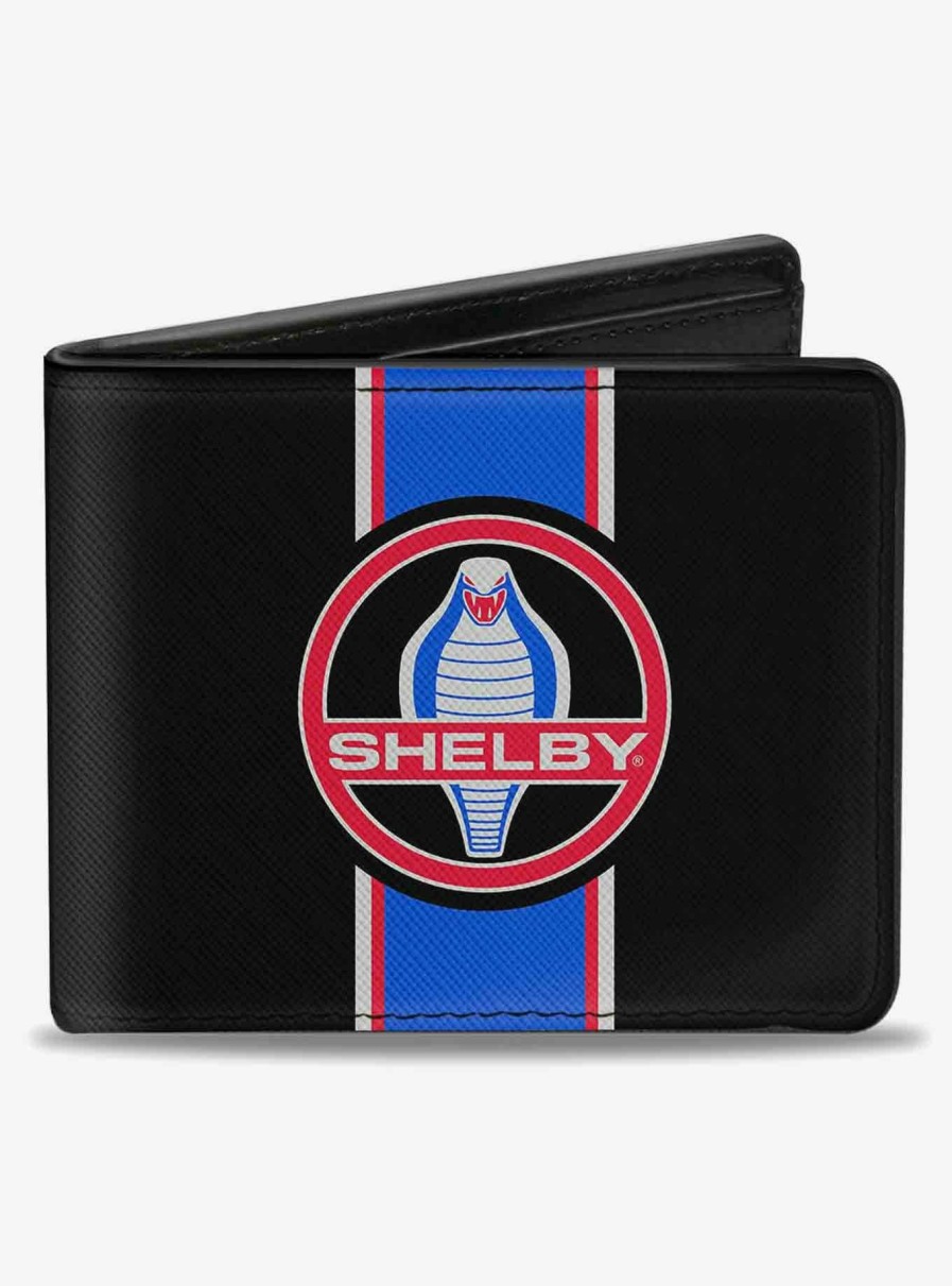 Wallets * | Best Price Shelby Cobra Center Stripe Bifold Wallet