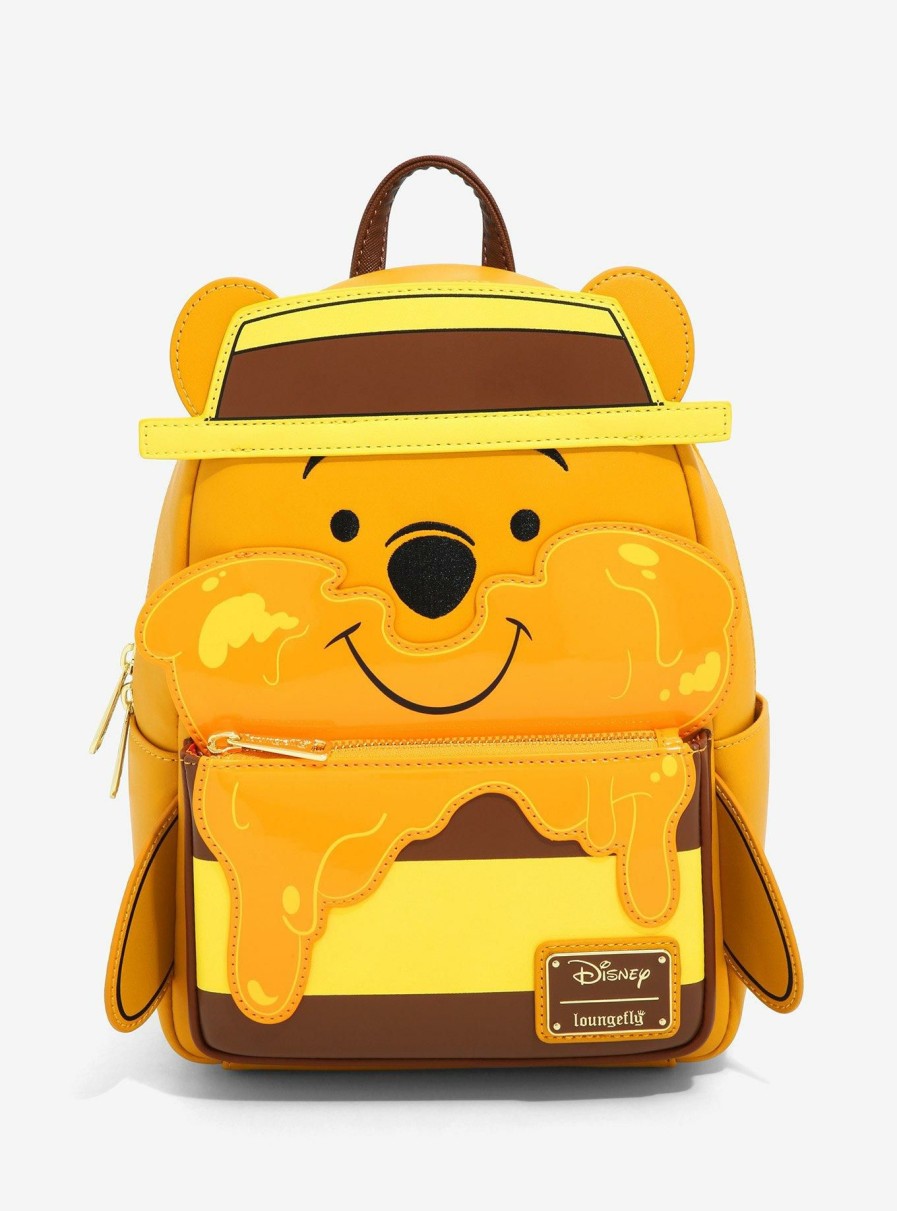 Backpacks * | Less Expensive Loungefly Disney Winnie The Pooh Dripping Hunny Mini Backpack Boxlunch Exclusive