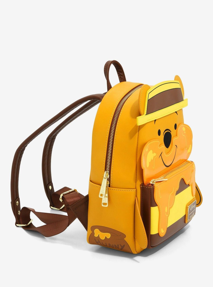 Backpacks * | Less Expensive Loungefly Disney Winnie The Pooh Dripping Hunny Mini Backpack Boxlunch Exclusive