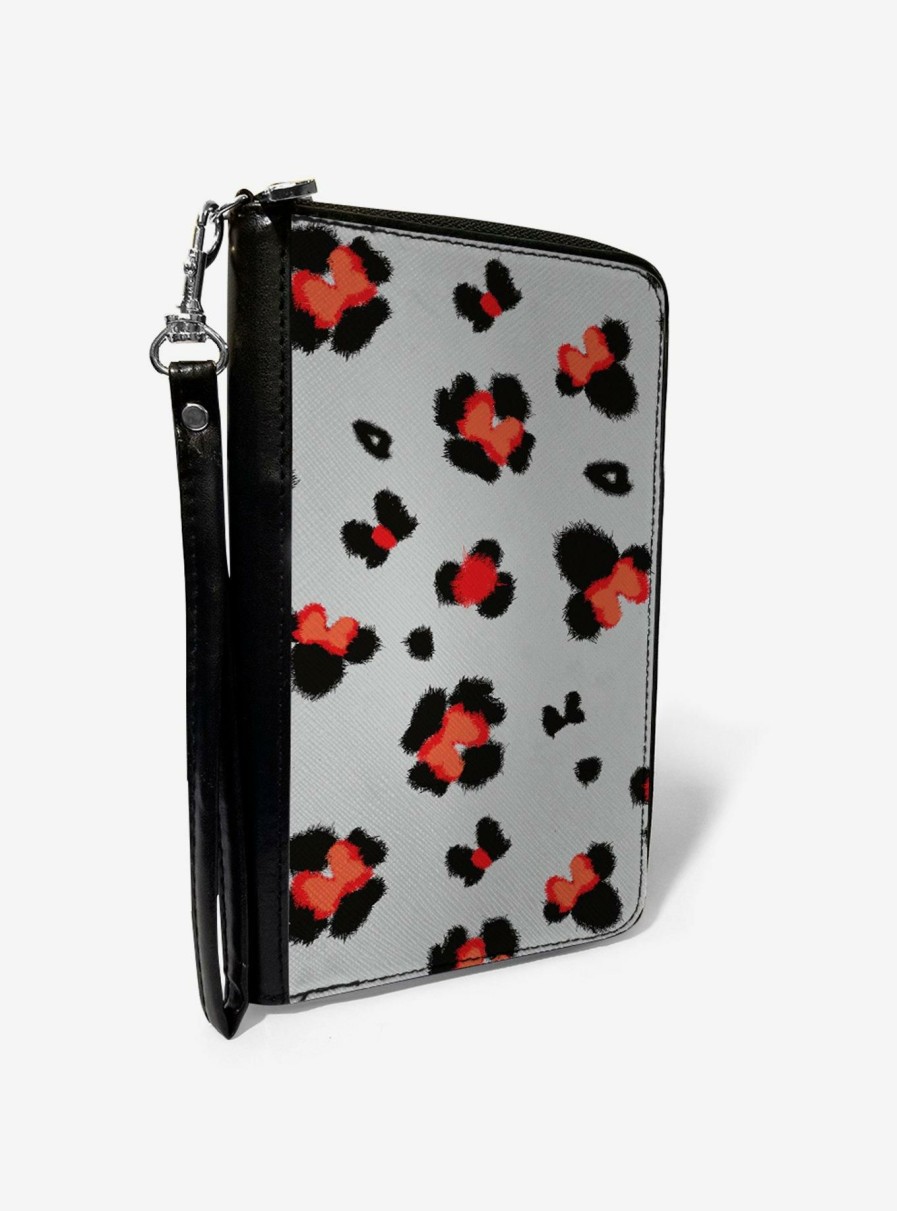 Wallets * | Disney Minnie Mouse Leopard Icon Zip Around Wallet Free Delivery