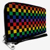 Wallets * | Checker Rainbow Multi Zip Around Wallet Latest Fashion