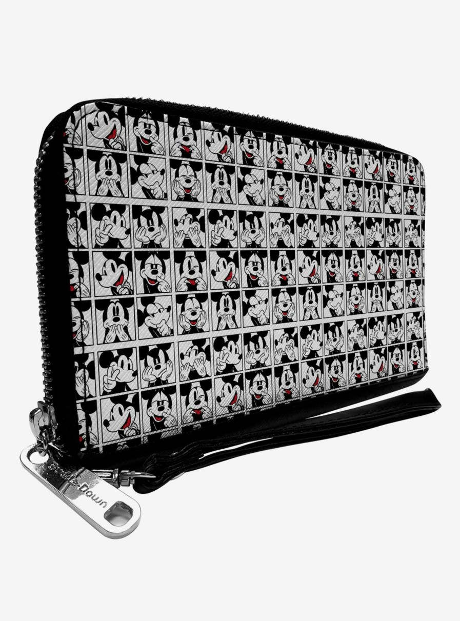 Wallets * | Disney Mickey Mouse Blocks Zip Around Wallet Excellent Quality