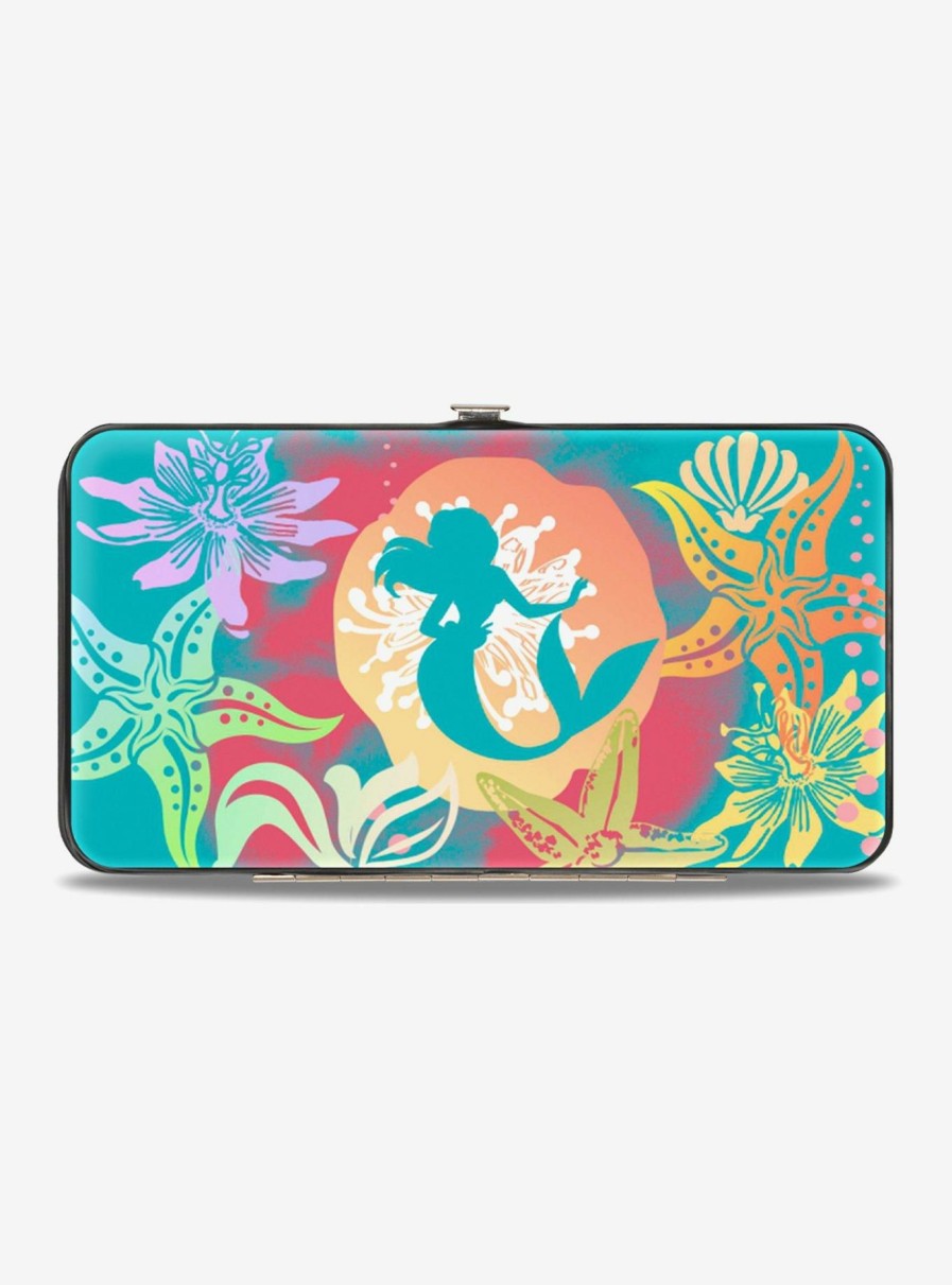 Wallets * | Disney The Little Mermaid Ariel Scene Hinged Wallet Best Quality