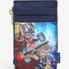 Wallets * | Offering Discounts Loungefly Marvel Thor: Love And Thunder Chibi Mighty Thor & Thor Cardholder Boxlunch Exclusive