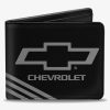 Wallets * | Chevrolet Bowtie 3 Stripe Bifold Wallet Bargain Sale