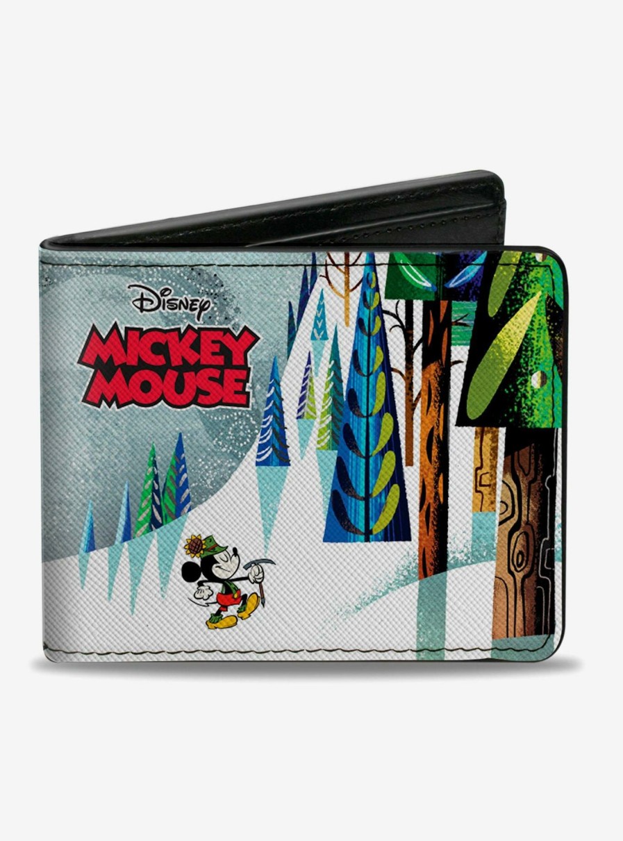 Wallets * | Disney Mickey Mouse Beware The Yeti Bifold Wallet Best Quality