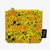 Wallets * | Disney Mickey Mouse Icon Doodles Collage Wallet Id Zip Top Latest Fashion