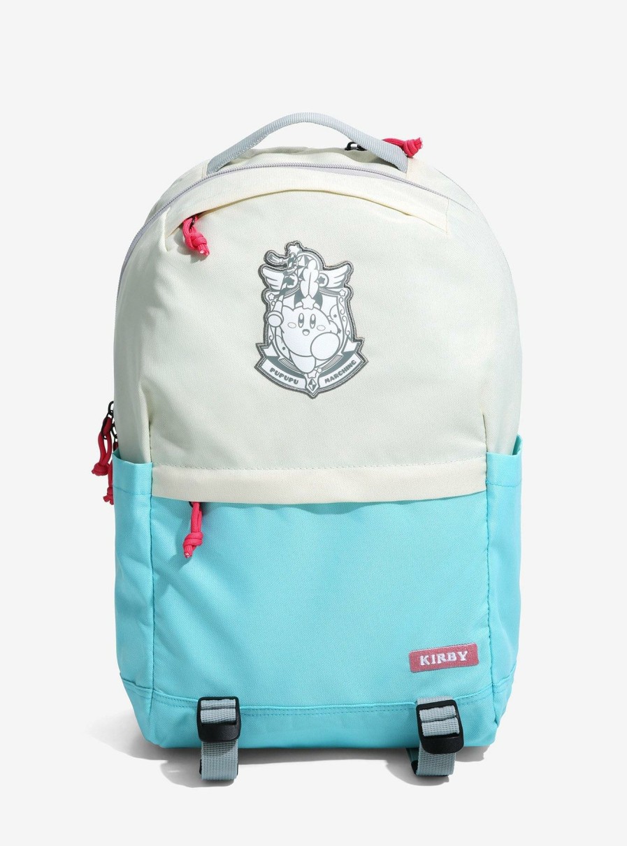 Backpacks * | New In Nintendo Kirby Pupupu Marching Crest Built-Up Backpack Boxlunch Exclusive