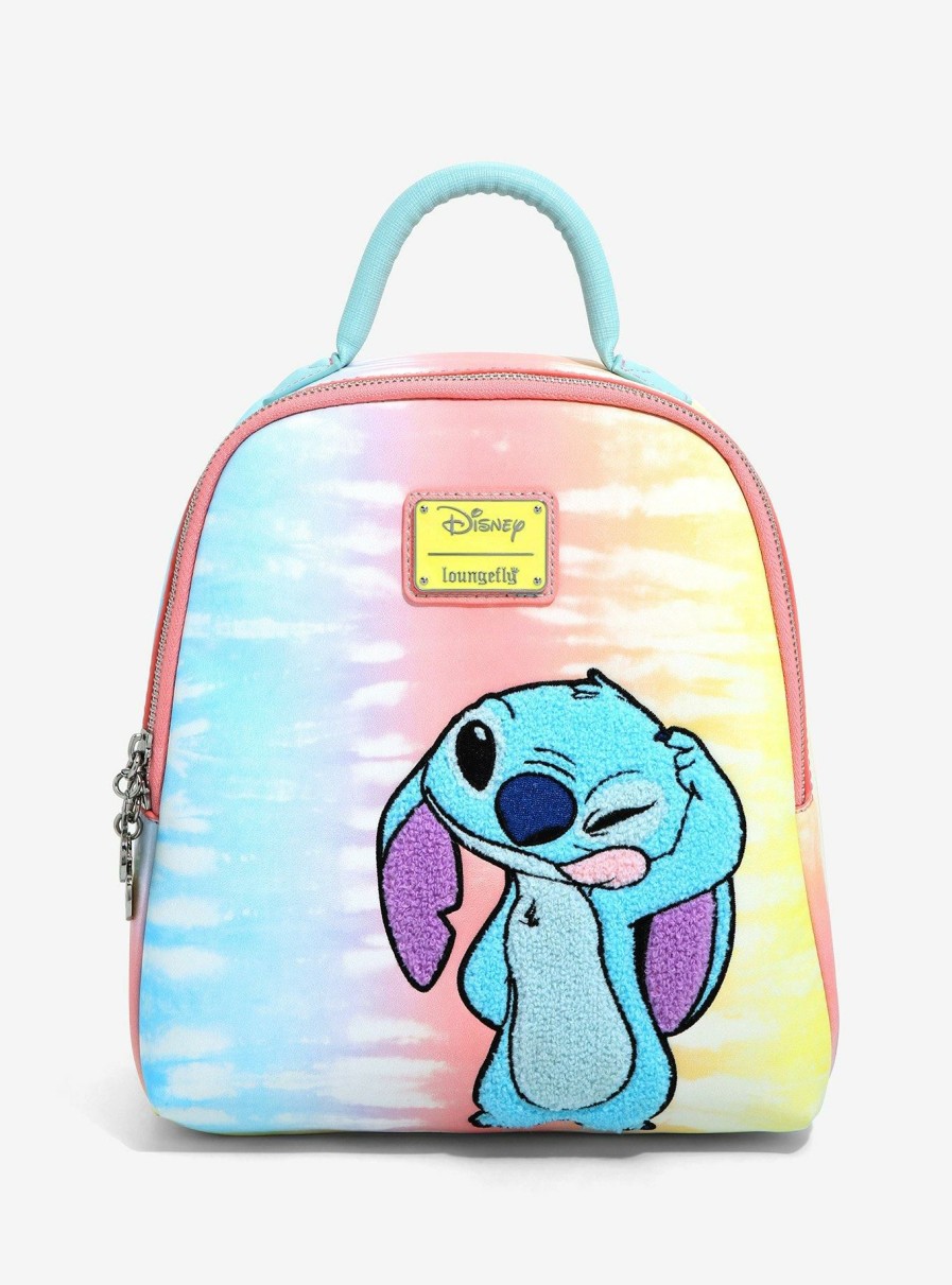 Backpacks * | New In Loungefly Disney Lilo & Stitch Tie-Dye Mini Backpack Boxlunch Exclusive