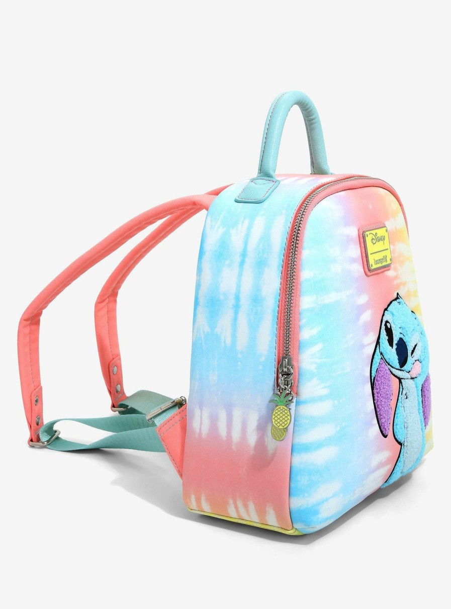 Backpacks * | New In Loungefly Disney Lilo & Stitch Tie-Dye Mini Backpack Boxlunch Exclusive