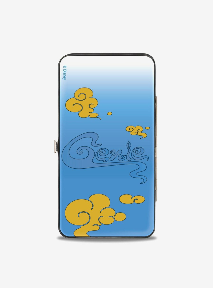 Wallets * | Disney Classic Aladdin Genie Smiling Pose Hinged Wallet Tendy Style