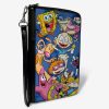 Wallets * | Nickelodeon 90S Character Mash Up Zip Around Wallet Exclusive Design