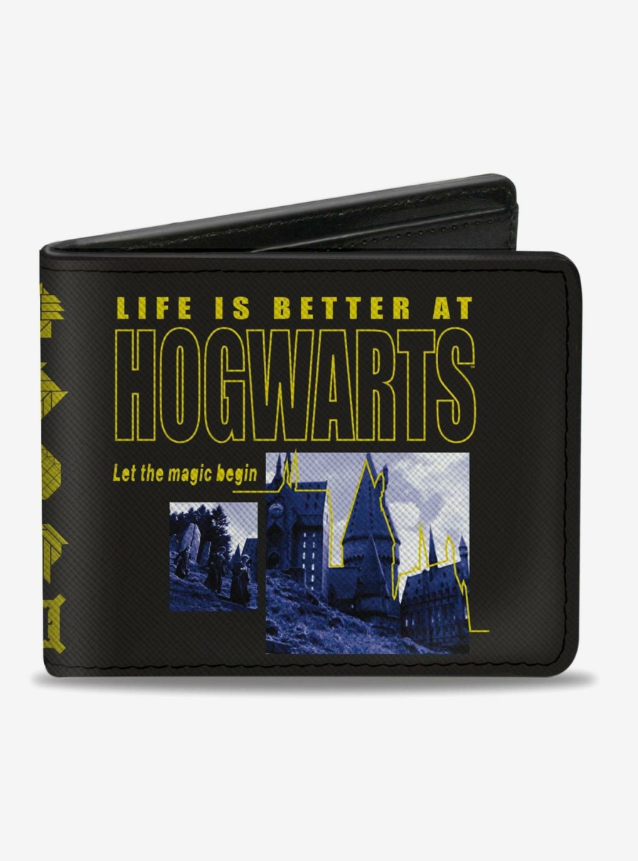 Wallets * | Harry Potter Life Is Better At Hogwarts Bifold Wallet Quick Delivery