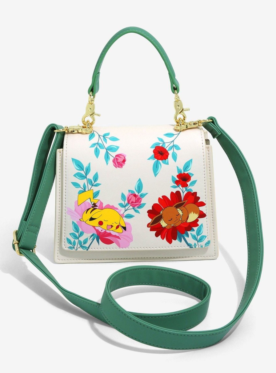 Crossbody Bags * | New In Loungefly Pokemon Sleeping Floral Crossbody Bag Boxlunch Exclusive