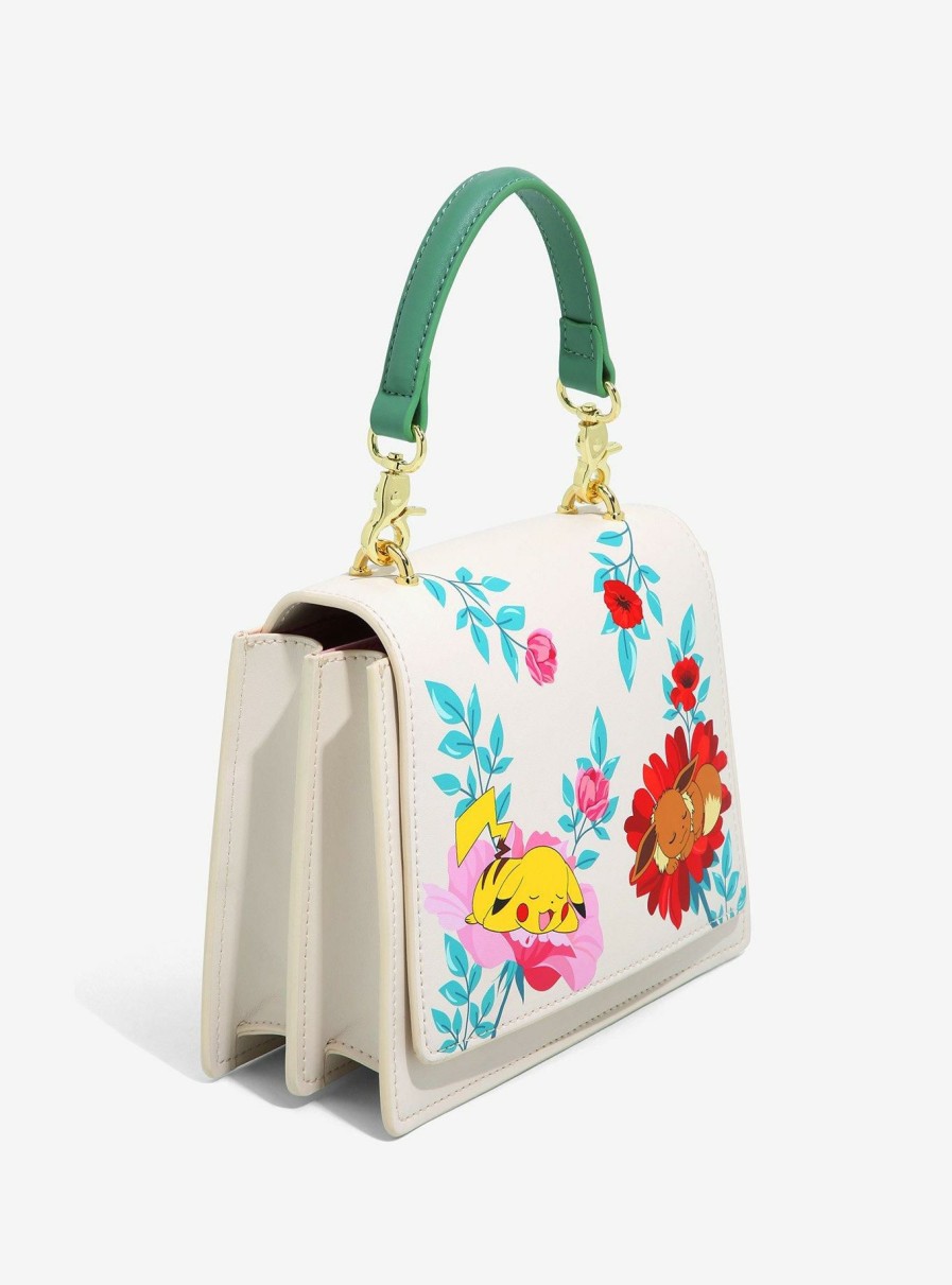 Crossbody Bags * | New In Loungefly Pokemon Sleeping Floral Crossbody Bag Boxlunch Exclusive