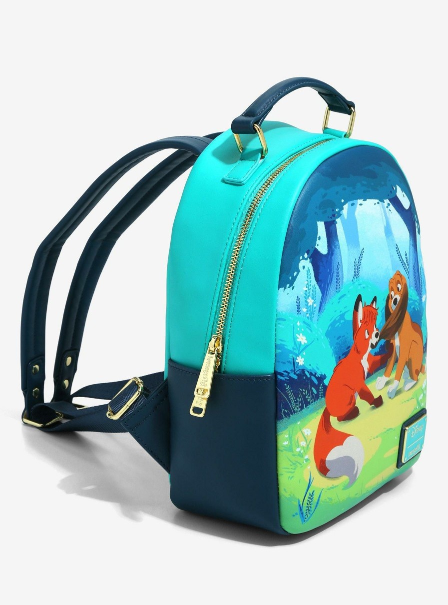 Backpacks * | Limit Offer Loungefly Disney The Fox And The Hound Tod & Copper Playtime Mini Backpack Boxlunch Exclusive