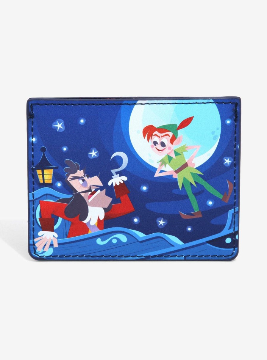 Wallets * | Offering Discounts Loungefly Disney Peter Pan Jolly Roger Cardholder Boxlunch Exclusive