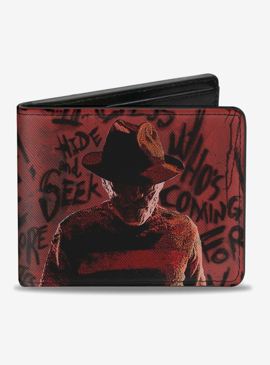 Wallets * | A Nightmare On Elm Street Freddy Quotes Bi-Fold Wallet Official