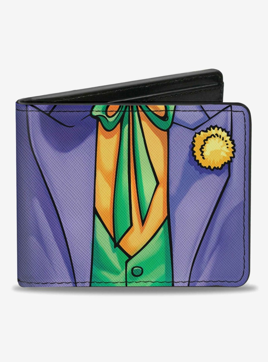 Wallets * | Clearance Sale Dc Comics Batman Joker Suit Chest Bifold Wallet