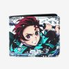 Wallets * | Clearance Sale Demon Slayer: Kimetsu No Yaiba Tanjiro Kamado Water Breathing Bifold Wallet Boxlunch Exclusive