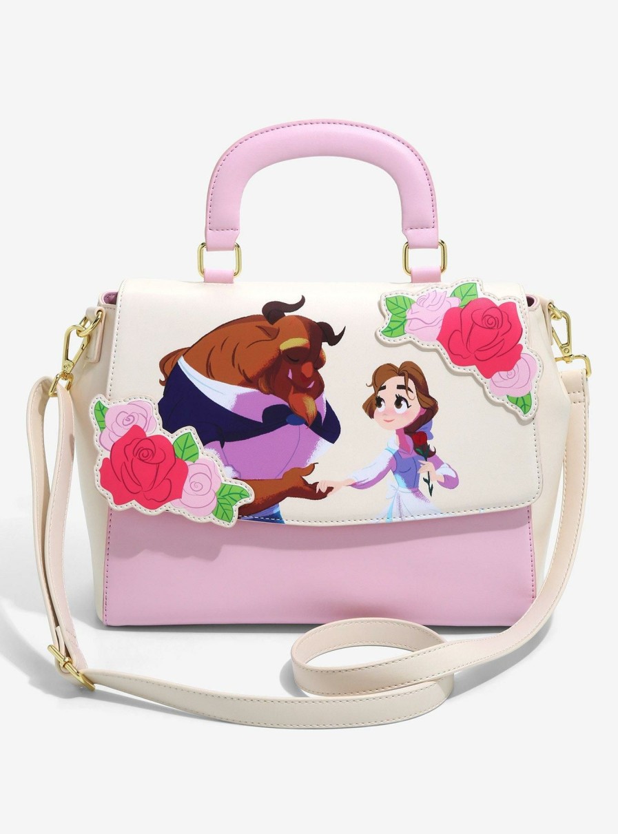 Other * | Best Price Loungefly Disney Beauty And The Beast Stroll Handbag Boxlunch Exclusive