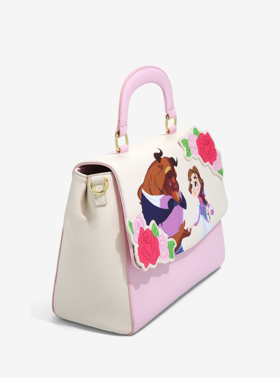 Other * | Best Price Loungefly Disney Beauty And The Beast Stroll Handbag Boxlunch Exclusive