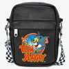 Crossbody Bags * | Tom And Jerry Logo Vegan Leather Crossbody Bag Attractive