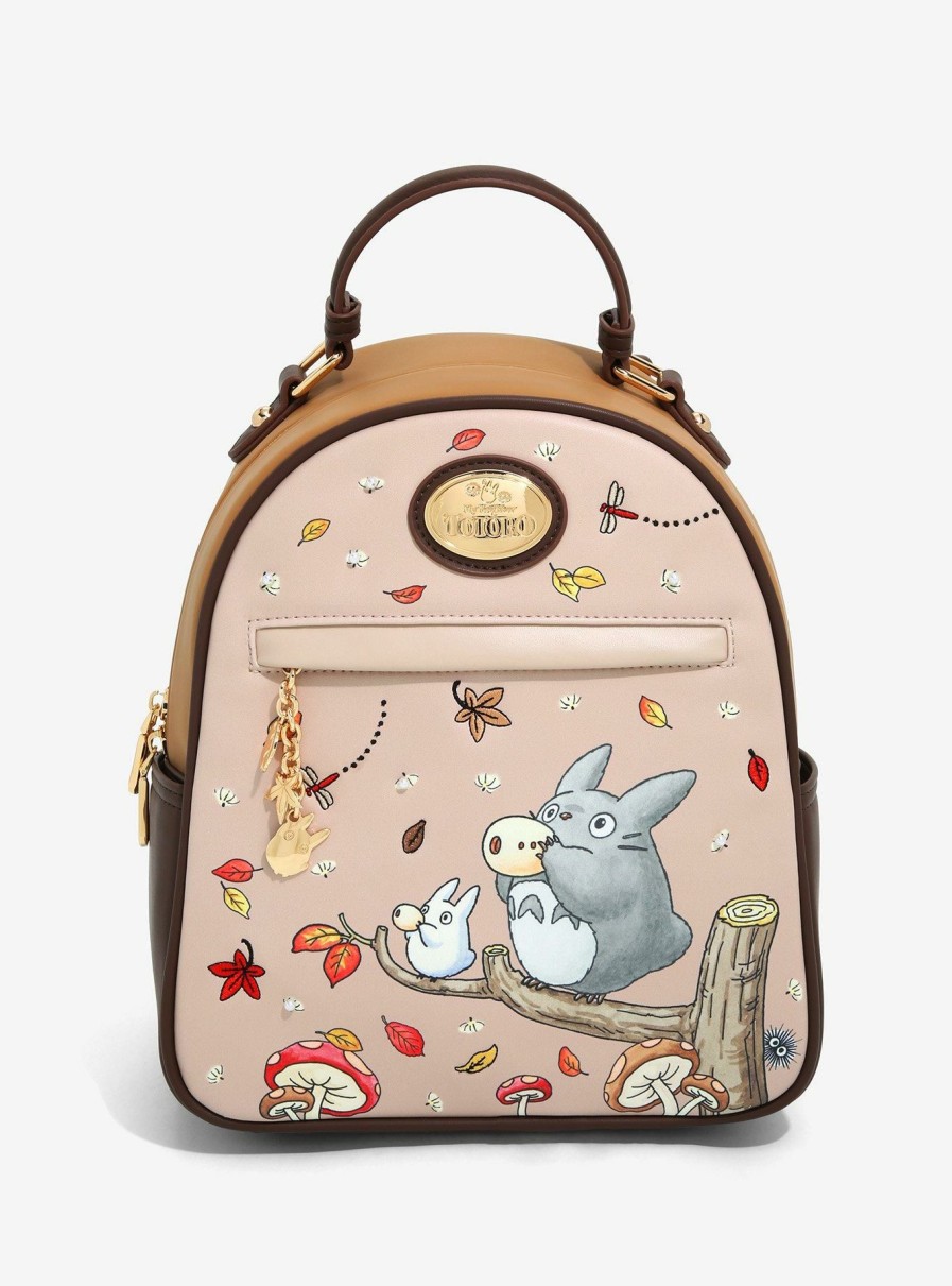 Backpacks * | Less Expensive Our Universe Studio Ghibli My Neighbor Totoro Fall Foliage Mini Backpack Boxlunch Exclusive