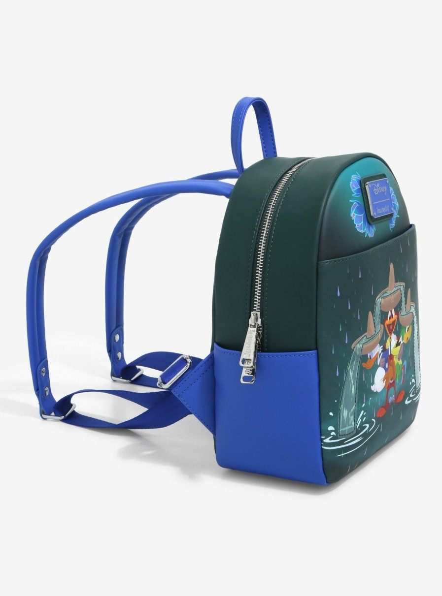 Backpacks * | Limited Edition Loungefly Disney Three Caballeros Rain Mini Backpack Boxlunch Exclusive