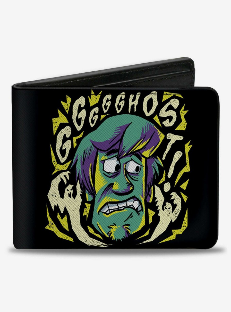 Wallets * | Classical Scooby-Doo! Shaggy Scared Ghost Pose Bifold Wallet